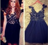 Vestido Black Flower